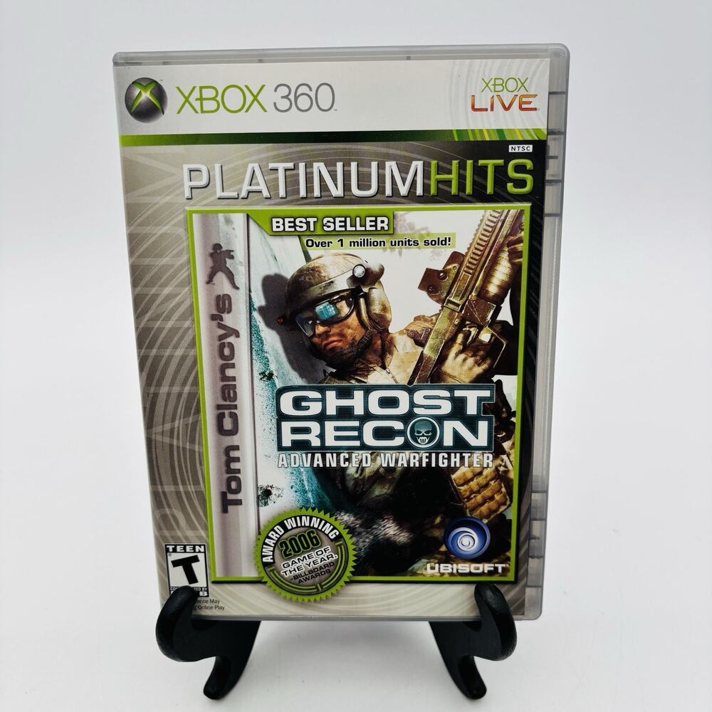 Tom Clancys Ghost Recon Advanced Warfighter Xbox 360 Complete CIB Tested & Works